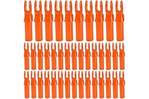 WeddHuis 40 pezzi Cocche per frecce per tiro con l'arco, cocche per frecce in plastica, cocche per frecce per aste per frecce da 6,2 mm di diametro