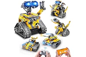 HOGOKIDS Tecnologia robot telecomandato per bambini – 520 pezzi 5 in 1 RC giocattolo da costruzione con app e telecomando giocattolo da parete per bambini e bambine di 6 – 12 anni
