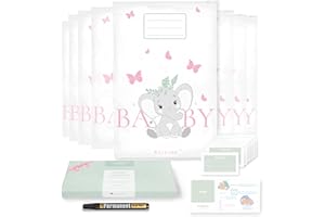 Wellode 8 bolsitas de recuerdo para recién nacido hospital con rotulador – Bolsas de cambio para recién nacido reutilizables para guardería y viajes – Idea de regalo para nacimiento, baby shower y