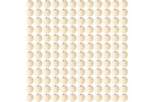 DIAONIAN 150 Piezas Bolas Madera Manualidades,Cuentas de Madera para Manualidades,para Artesanales,Pulseras,DIY (150,12mm)