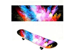 Floatdream Bande antidérapante pour skateboard, papier de verre, revêtement antidérapant de qualité supérieure, haute résistance au glissement pour skateboard longboard