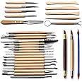 30PCS Clay Sculpting Tools Wooden Handle Pottery Carving Tool Kit