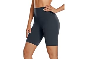 CRZ YOGA Shorts de Yoga Butterluxe pour Femme 6/10/15/20cm - Taille Haute Formation Entraînement Motocyclisme Leggings