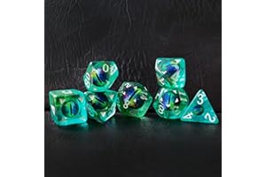 BESCON DICE Bescon Dragon Eye RPG, zestaw 7 kości wielościennych, egzotyczne oko
