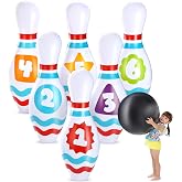 JOYIN Giant Inflatable Bowling Set for Kids and Adults, Christmas Birthday Party Games, Kids Education Motor Skills Toys