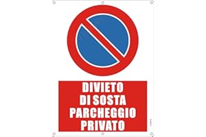 AERHIMIY Cartello Divieto di Sosta Parcheggio Privato Alluminio Riflettente 30x40 cm, 1 Pezzi Cartello Parcheggio Privato Metallo Protezione UV, Impermeabile, Antiruggine, Con fori