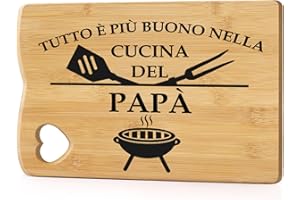 JOYRNALK Regalo Papà,Regali Per Papà,Regali Per La Festa Del Papa,Regalo Compleanno Papà,Tagliere In Bambù Inciso,Regalo Mamma E Papà,Regali Per Il Papà,Regalo Per Papa,Regali Uomo,Regalo Per Papa Natale