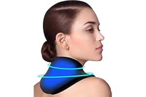 THE LINKING POINT Almohadilla Termica para Dolor Cervical y Cuello - Cojin Cervical Microondas para mejorar Cervicales Dolor Cuello, Almohadilla Cervical apta para Crioterapia, Cojin Termico Frio y Calor