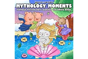 Mythology Moments: Famous Mythology Legends Cute Coloring Book for Adults and Teens featuring Epic Heroes, Gods, and Creatures from World Mythology