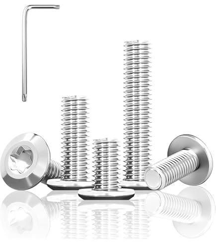 Viti A Testa Piatta M6 X 50 Mm - Lotto Da 40 Pezzi, Acciaio Zincato, Per Legno, Mobili E Fai Da Te - Foto 2