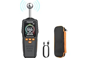 Proster fuktmätare, vägg, sfärisk och uppladdningsbar fuktmätare, murverk med LCD-skärm för 0–40 mm, analysdjup för vägg, trä