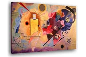 PRINTERLAND Quadro Moderno KANDINSKY Quadri moderni da Parete grande XXL Stampa su tela Canvas Decorazione muro Murale pittori arte Soggiorno Arredo Camera da letto Cucina (Kandinsky II, 70x100 centimetri)