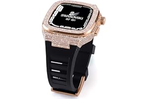 VEVEXIAO Case with Band Compatible with Apple Watch Bands 46mm 45mm 44mm Metal Protective Cover Case with Silicone Strap Shockproof Bumper for iWatch Series 10 9 8 7 6 5 4 SE