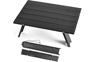Hivexagon Small Picnic Table Folding Tables Aluminium for Camping Hiking Beach Travel Portable Ultralight Compact Mini Camping Table Camping Accessories