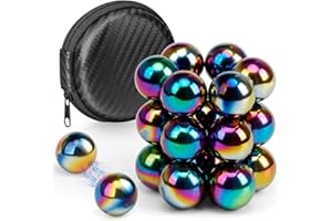 DILABNDA Lot de 22 pierres magnétiques rondes colorées pour adultes, pour tableau blanc, réfrigérateur, bureau, bricolage, gadgets magnétiques