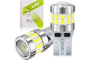 AGLINT T10 LED Lampadina CANBUS W5W 194 501 168 12V 24V Estremamente Luminosa 30SMD per Auto Posizione Luci Interne Lampade Mappa Cortesia Cupola Segnal Targa Luce 6500K Bianco