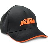 KTM Bike Industries Base Cap zwart met geborduurd logo in oranje