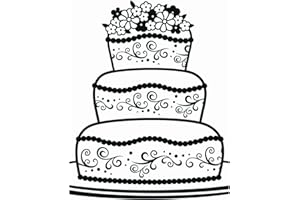 Darice 1218-17 Prägeschablone, Riesentorte, Plastik, transparent, 10,8 x 14,6 x 0,4 cm