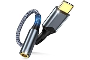 Bakibo USB C auf Klinke Adapter 3.5mm, 3-in-1 Typ C Aux Audio Dongle mit Hi-Fi DAC Chip für Samsung Galaxy S22/S21, iPad Pro, MacBook, Pixel - Silber/Gold