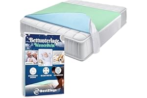 BESTZINGS Bestzing- Inkontinenzunterlage waschbar - Inkontinenz bettunterlage - Matratzenschutz wasserdicht - Betteinlagen inkontinenz waschbar - Mattress Protector - Matrazenschoner180/200-90x180 cm