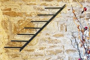 DanDiBo Porte-Bouteilles Casier à vin Diagon 100cm en métal Porte-Bouteilles Etagère Murale Bar (Gauche - Version Gauche)