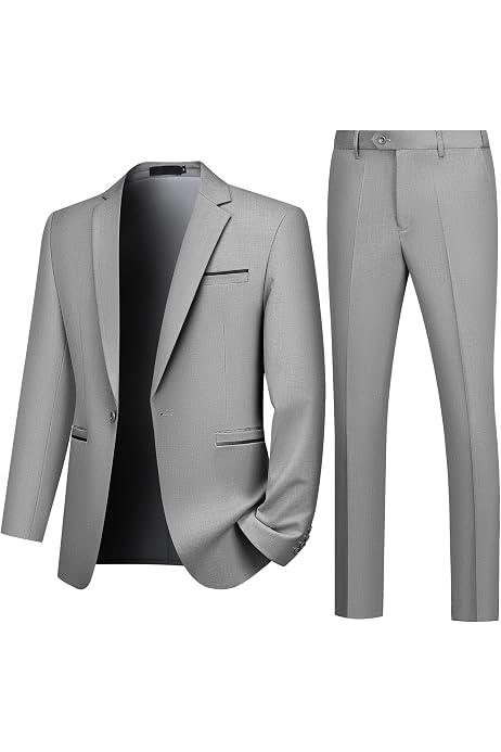 Autsel Anzug Herren 3 Teilig Slim Fit Anzüge Busin Produktbild-Vorschau 6