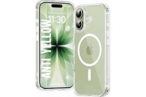 DIZORO Crystal Clear Magnetic Compatible with iPhone 17 Case with Anti-Yellow Anti-Scratch Shockproof Transparent Cover