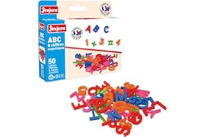 Jeujura - Cofanetto con 50 Lettere in maiuscolo, cifre e segni