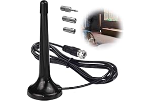 RAITWAHL Antenne Radio FM/Dab 75 Ohm Télescopique, Réception Haute Précision, Base Magnétique Ultra Stable, Installation Plug & Play, Compatible avec Récepteurs Stéréo, Systèmes Hi-FI, Radios Portables