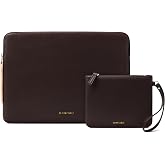 Comfyable 33/33.8/14 in&ccedil; MacBook Pro ve MacBook Air, Mac Seyahat Kılıfı, İnce PU Deri Diz&uuml;st&uuml; Bilgisayar Kılıfı M5/M4/M3/M2/M