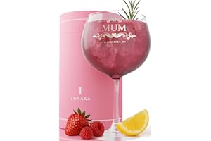 INSAXA Mothers Day Gifts for Mum Fabulous Large Gin Glass Mum Gifts Christmas Gifts for Mum Presents for Mum Birthday Gifts