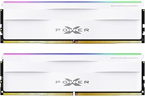 ‎SP SILICON POWER Silicon Power DDR5 32GB (2x16GB) RGB 6000MT/s (PC5-48000) 288-pin CL30 1.35V UDIMM Desktop Memory Module RAM SP032GXLWU60AFDH White RGB