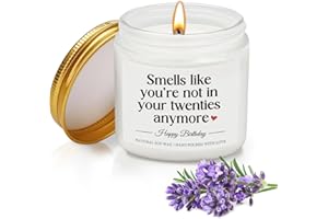 BOLOSA Funny 30th Birthday Gifts for Women Men, 30th Birthday Candle, Soy Wax Candle Lavender Scent 30 Years Old Birthday Decorations Gifts for Her Him Wife Husband Friends Sister, 3.5oz
