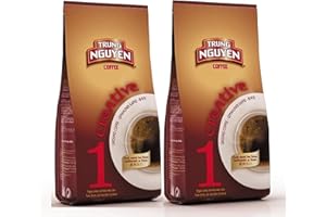 Trung Nguyen Café Creative 1 Robusta Lot de 2 paquets de café moulu vietnamien Ca Phe OG ASIA 500 g 2 x 250 g