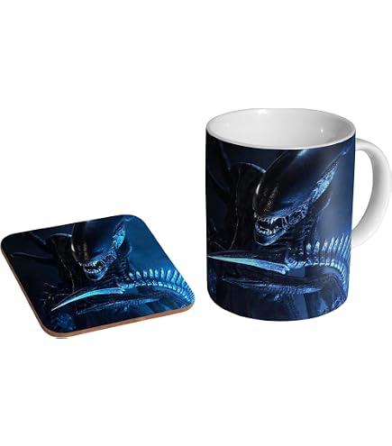 Giftme Alien, Xenomorph, Birthday Gift, Coffee Tea Mug Unique 11oz White Ceramic  Mug. : Amazon.co.uk: Home & Kitchen