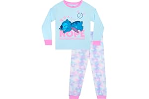 Disney Lilo & Stitch Ensemble de pyjama 2 pièces pour fille avec Stitch et Ange, Lilas, âge 5-12 ans