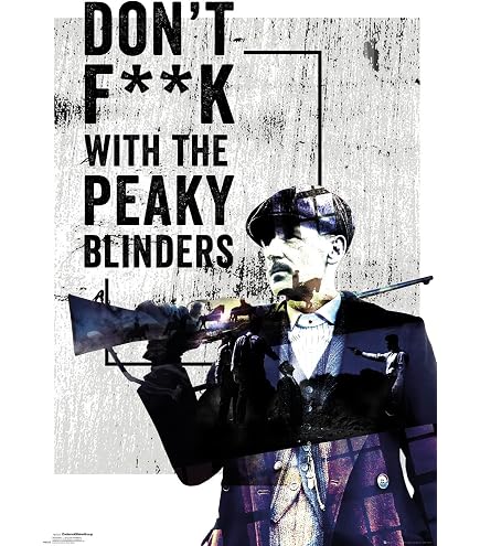 Peaky Blinders Affiche Sur Toile - Tommy Shelby & Cie En Grand Format 60x120 Cm, Décoration Murale Cinéma Sans Cadre