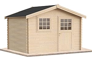 LECASETTEDILEGNO Casetta da giardino in legno per esterni 9 mq 300x300 25mm MADE IN ITALY mod. DALI' casetta in legno, rimessa attrezzi, deposito, box per esterni (Con Pavimento)