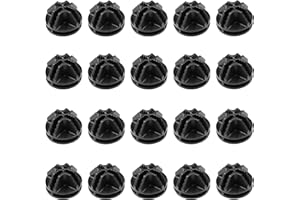 WakiHong 20 Pezzi Connettore in Plastica Cubo Filo 3.7cm Connettore Cubo per Armadietti, il Governo di Stoccaggio DIY (Nero)