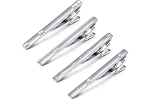 Rajnard Pince à Cravate pour Homme Épingle à Cravate Épingle à col pour Homme Épingle à Cravate en cuivre argenté/Bleu/Or/Noir