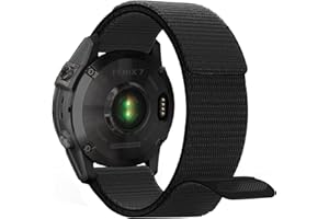 YASPARK Pasek do Fenix 7/Fenix 6/Fenix 5, 22 mm, nylonowy pasek zamienny do Fenix 5 Plus, Fenix 6 Pro, Huawei Watch GT3 46 mm, GT2 46 mm, GT 46 mm, GT3 Pro, GT2 Pro, Instinct, Galaxy Watch 3 45 mm, Forerunner