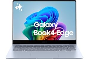 Samsung Laptop Galaxy Book4 Edge, Display da 14", Windows 11, Snapdragon Elite X, 16GB RAM, 512GB SSD, Sapphire Blue [Versione italiana]