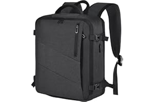 Leyrica Plecak podręczny 45 x 36 x 20/40 x 20 x 25 do Easyjet i Ryanair, plecak podróżny, samolot, torba podróżna, walizka podręczna, bagaż podręczny plecak (ciemny szary, 45 x 36 x 20 cm)