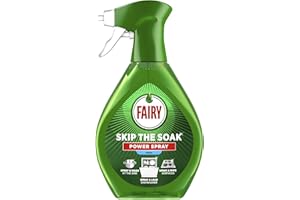 Fairy Skip The Soak Power Spray Fresh 650ml, Pre-Treatment Spray For Dishes and Kitchen, Effective On 100Percent Kitchen Grease, Anti Grease Remover, Degreaser, Fast and Effortless Clean