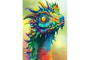 O&BTRC01 Diamond Art,Dragon Diamond Art Kits Adults, Gem Art Kits Kids,Dinosaur 5D Diamond Painting Kits for Adults,Diamond Art for Kids
