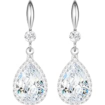 ALEXCRAFT Orecchini Donna Argent 925 Piercing Con Strass Ziconi Per