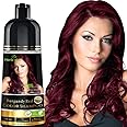 Herbishh Hair Color Shampoo for Gray Hair–Natural Hair Dye Shampoo–Colors Hair in Minutes–Long lasting colour–500 ML–3-In-1 Hair Color–Ammonia-Free (Burgundy)