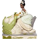 Enesco-Enesco Disney Prenses ve Kurbağa 'Bayou G&uuml;zellik' Beyaz Ormanlık Heykelcik, 19 cm (Y) x 12 cm (G) x 18,5 cm (D)
