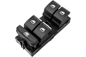 YAOPEI Electric Window Switch Golf MK 7 SEAT Leon Power Master Window Control Button for VW Passat B7 Tiguan Touran Arteon Plating Black 5G0959857 5GG959857A 5G0959857D