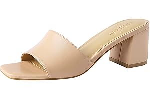 PIZZ ANNU Sandales Femme Été Confortable Talons Hauts Chic Mode Mules Femme Bout Ouvert Chaussures Femme Ete EU 36-42